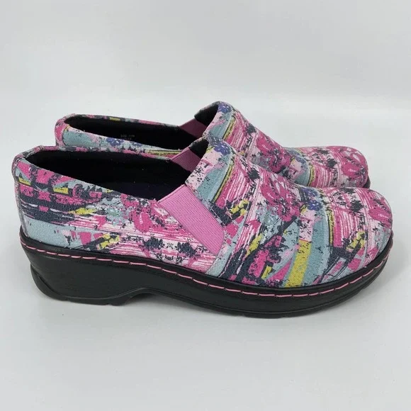 KLOGS Naples Comfort Clog Work Mule Leather Miami Vice Pink Women's Size 11 - Picture 5 of 12